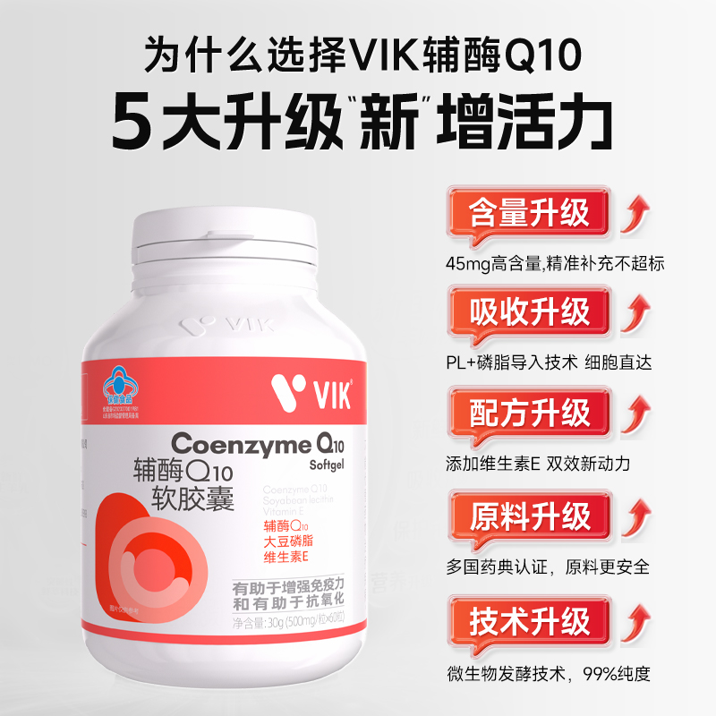 VIK®辅酶Q10软胶囊（蓝帽）