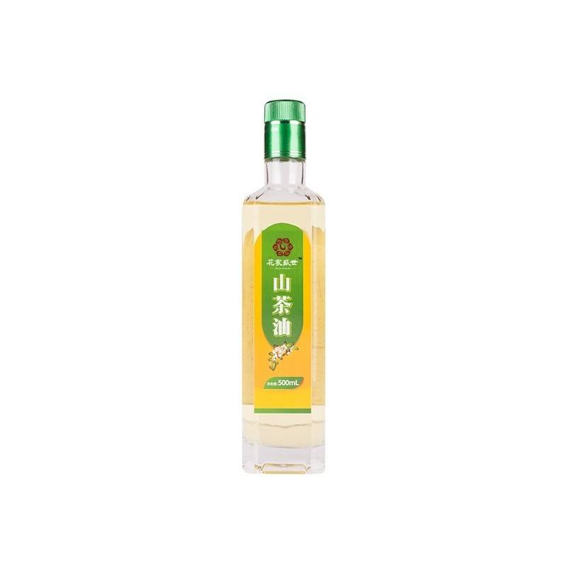 花家盛世 山茶油500ml（玻璃瓶装）高山物理冷压榨