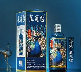 蓝孔雀-雀月台浓香型白酒 