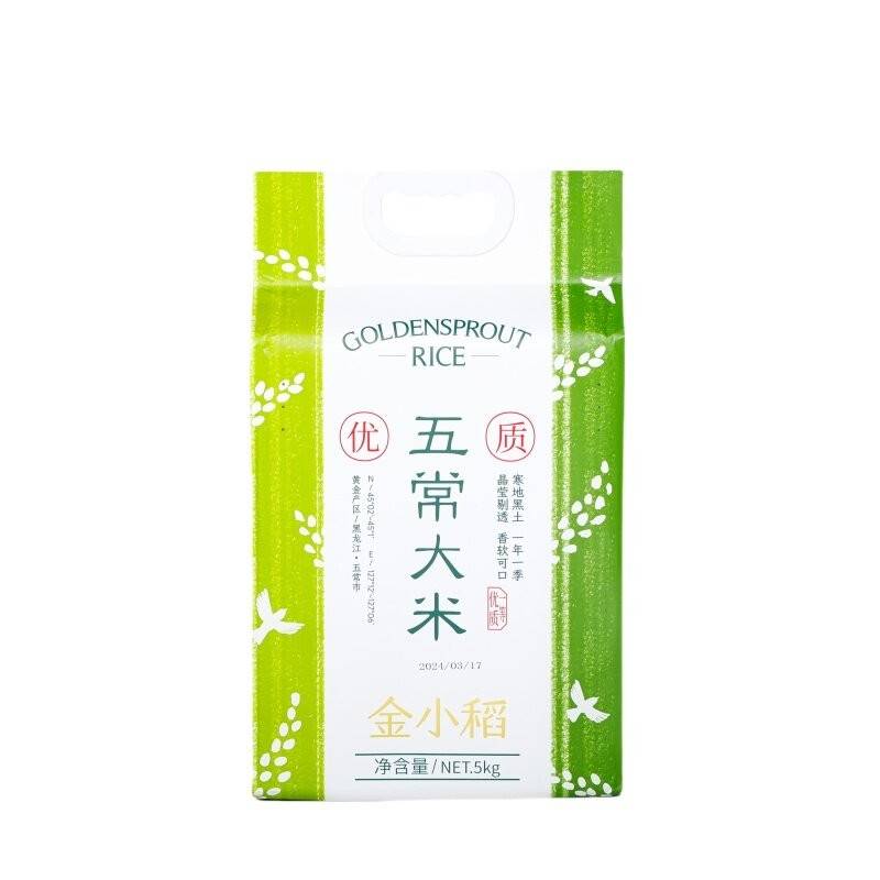 金小稻 五常大米稻花香2号绿袋装5kg