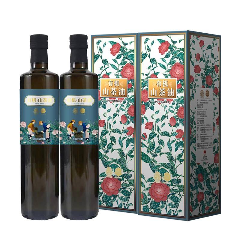 伊莎贝拉 有机山茶籽油500ml*2瓶