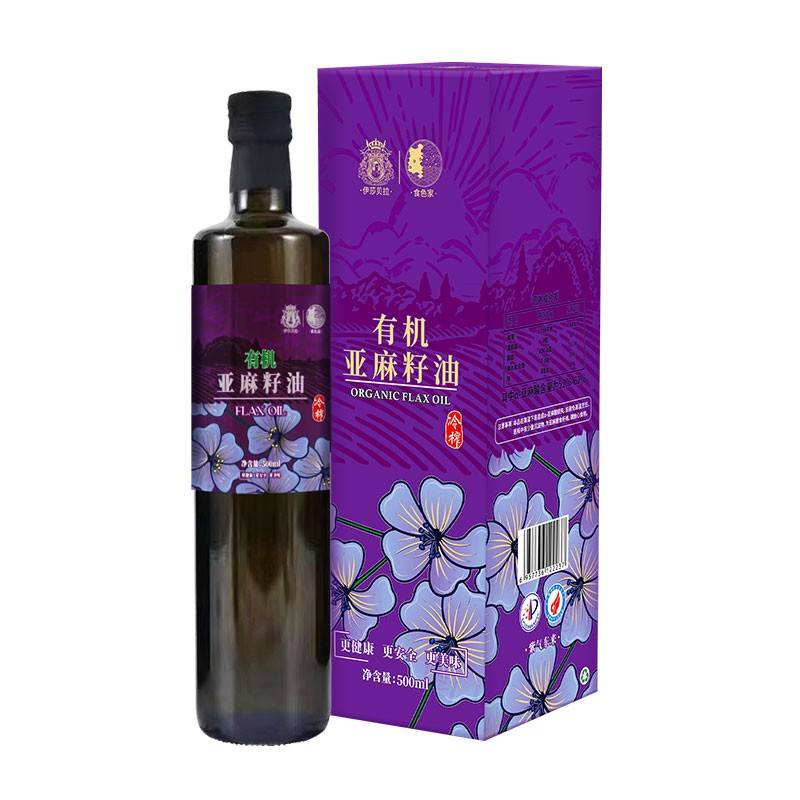 伊莎贝拉 有机冷榨一级亚麻籽油500ml