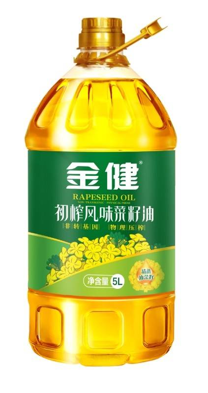 金健初榨风味菜籽油5L