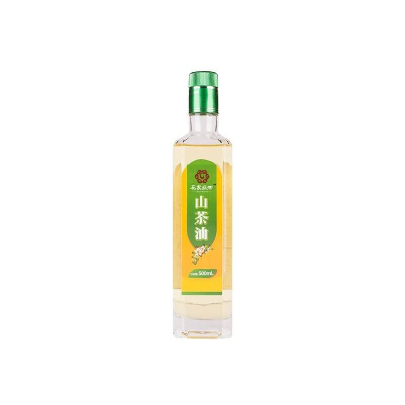 花家盛世 山茶油500ml（玻璃瓶装）高山物理冷压榨