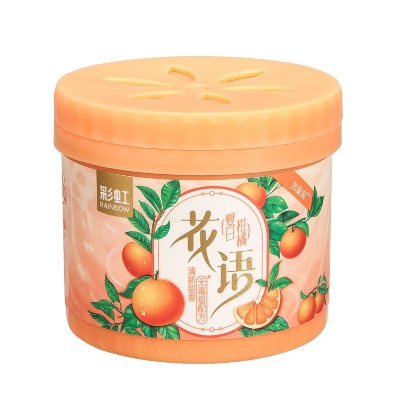 彩虹固体清香剂78g*5-夏日柑橘R6301G-5