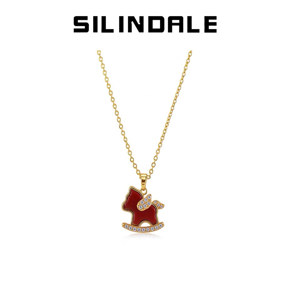 SILINDALE赛琳黛尔小红马项链马年开运红红火火