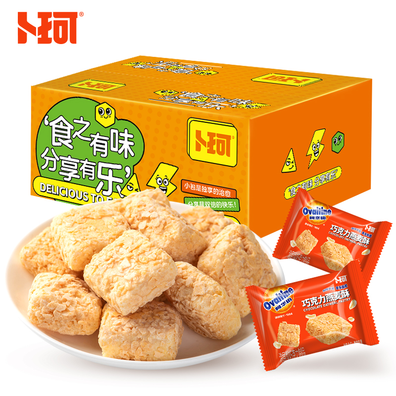 卜珂 食乐分享阿华田燕麦酥260克