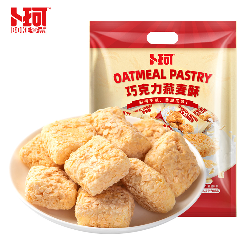 卜珂 巧克力燕麦酥大袋超值装616克
