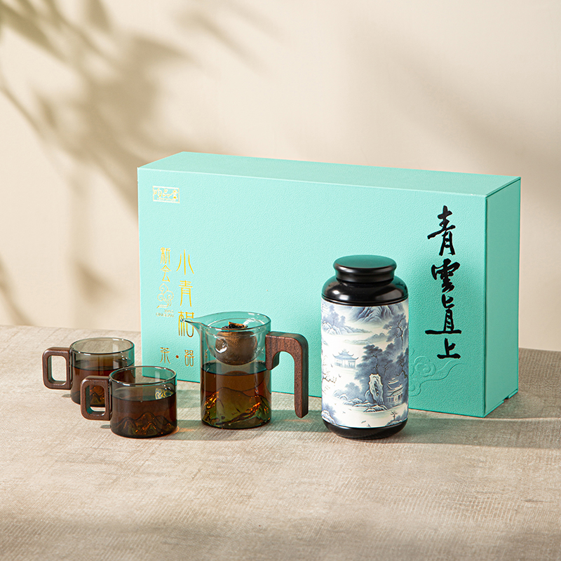 昀品堂 青云直上新会小青柑礼盒180g 精心挑选内赠观山泡茶套装 绿色