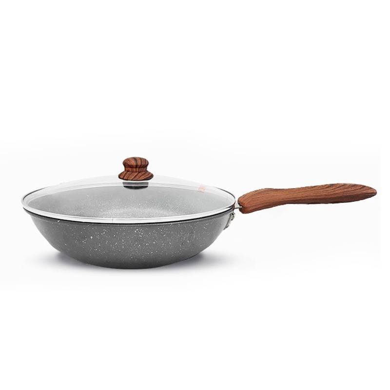康佳（KONKA）家用不粘锅炒锅麦饭石燃气灶电磁炉通用含玻璃盖 KY-CG02M(S)