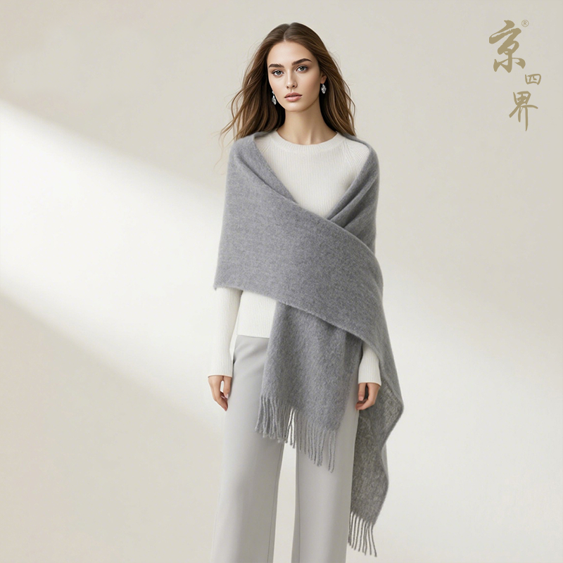 京四界 · 100%羊毛 披肩JSJ-26004