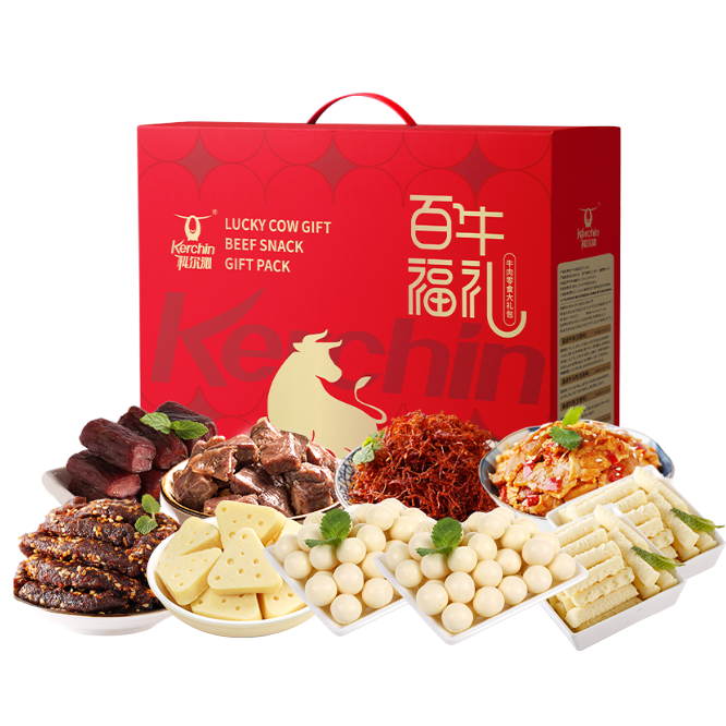 科尔沁牛肉百福牛礼礼盒812g 