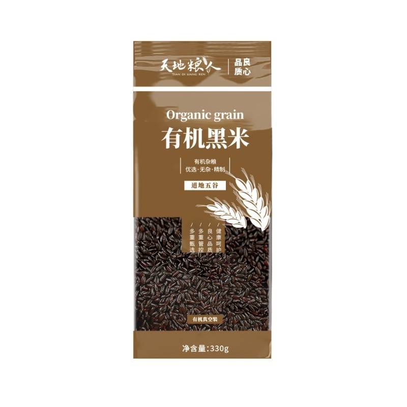 天地粮人有机黑米330g