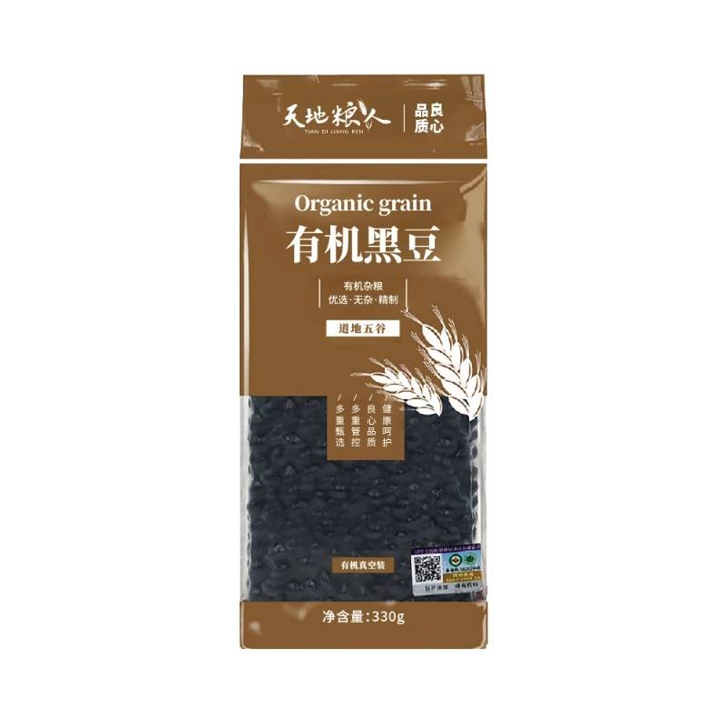 天地粮人有机黑豆330g