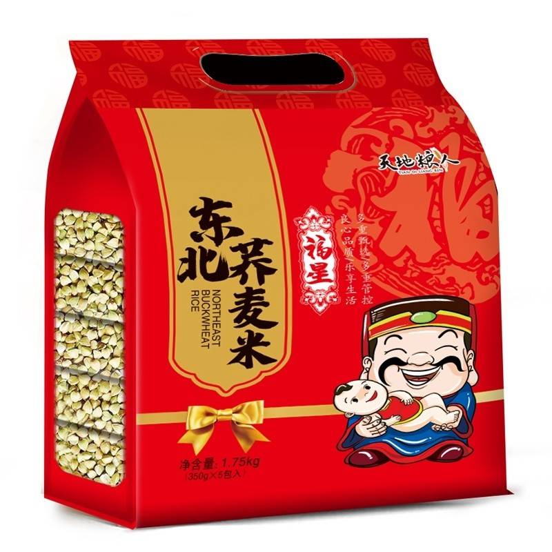 天地粮人精品荞麦礼袋装（350g*5包）