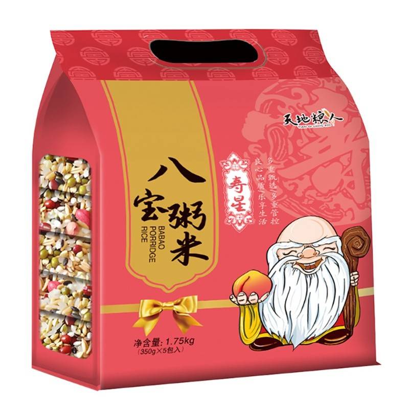 天地粮人东北八宝粥米礼袋装（350g*5包）