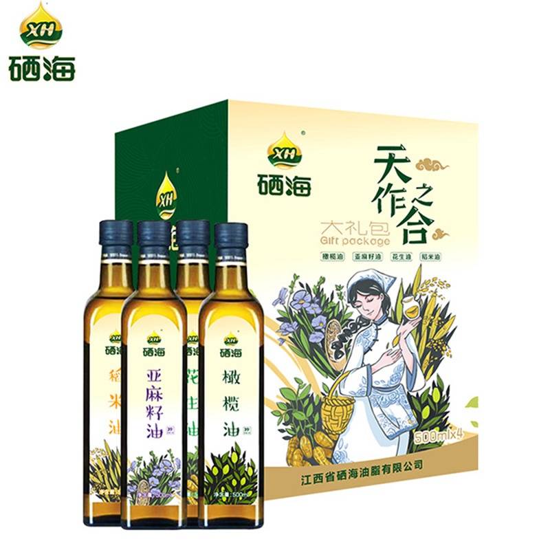 硒海 天作之合（礼盒装）500ml*4瓶