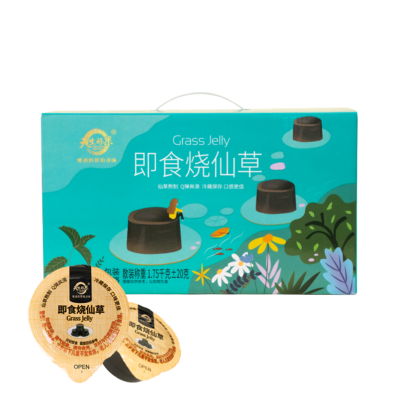 天生好果即食烧仙草冻1750克