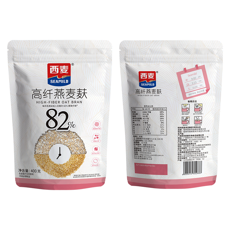 西麦高纤燕麦麸（袋）400g