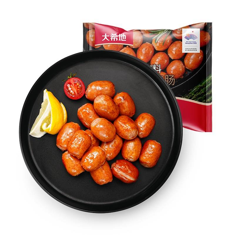 大希地 爆有料蜜汁一口肠125g*8袋（单袋9-11个）