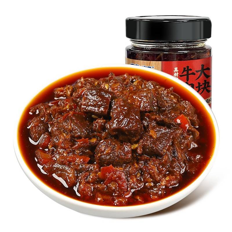 蒙都大块牛肉酱原味180g/瓶