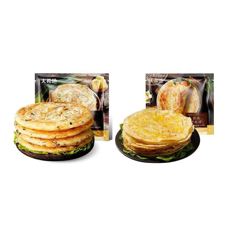 大希地珍馐集黄油葱油饼900g*1+大希地珍馐集黄油手抓饼800g*1