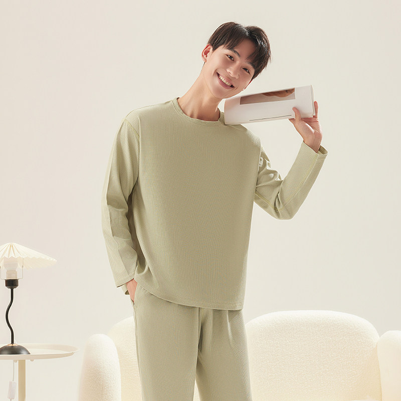 宸筱 华夫格情侣家居服套装