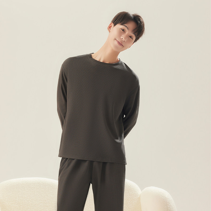 宸筱 华夫格情侣家居服套装