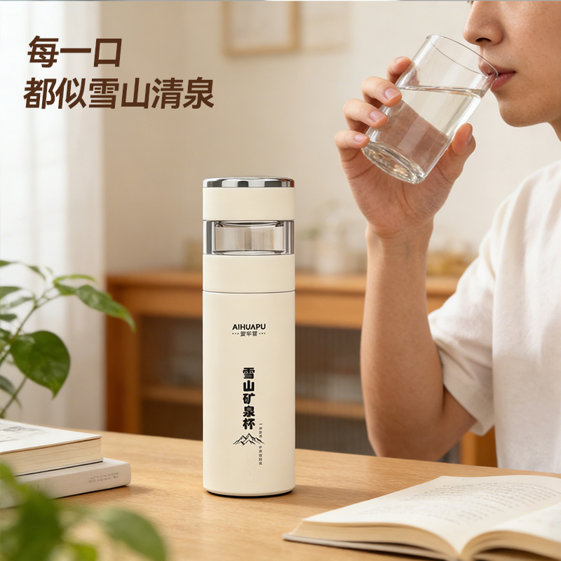 爱华普 富锶矿脉杯  纯净水秒变高端小分子弱碱富锶矿泉水