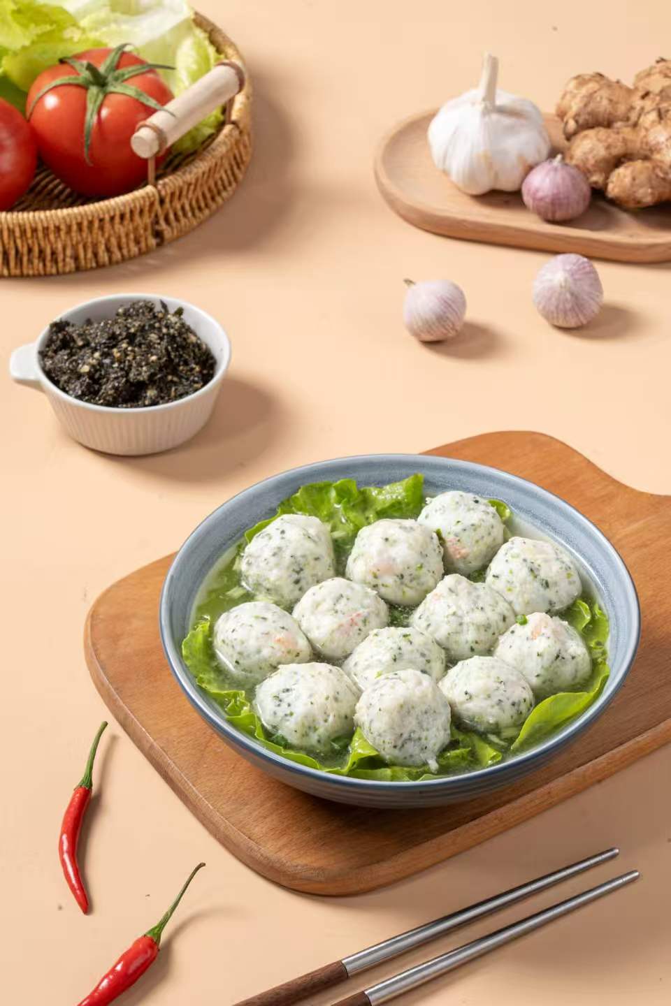 海苔墨虾丸  250g*4包