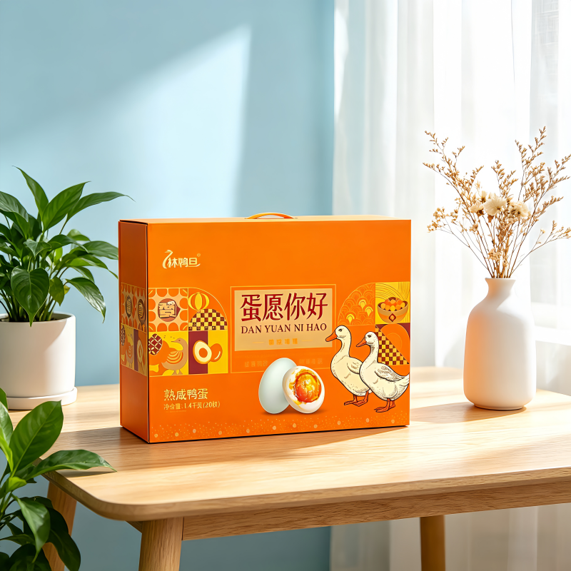 粽师爷林鸭旦蛋愿你好福运连年1.4kg咸蛋礼盒20枚熟蛋咸淡可口老幼皆宜