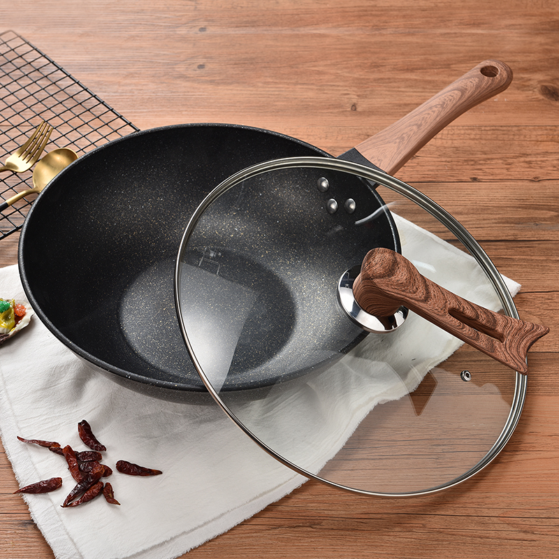 卡兰思金爵纳米麦饭石炒锅32cm KLS-CG219