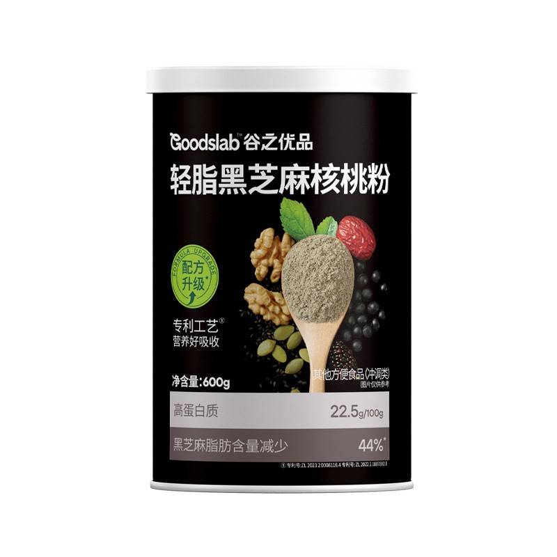谷之优品 轻脂黑芝麻核桃粉