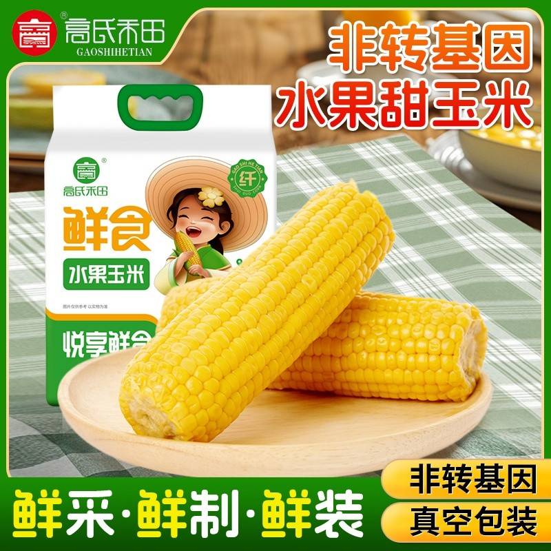 高氏禾田-鲜食水果玉米8穗 黄玉米