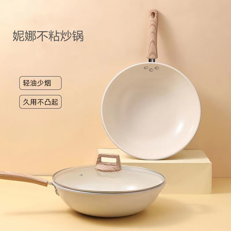 卡兰思妮娜纳米不粘炒锅32cm KLS-CG304各种热源通用