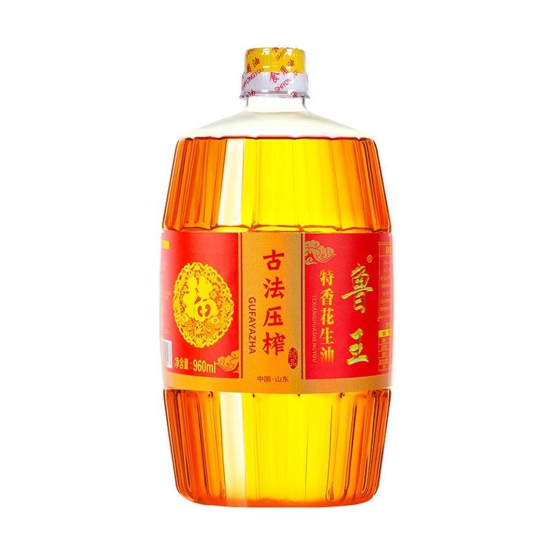 鲁王古法压榨特香花生油  960ml