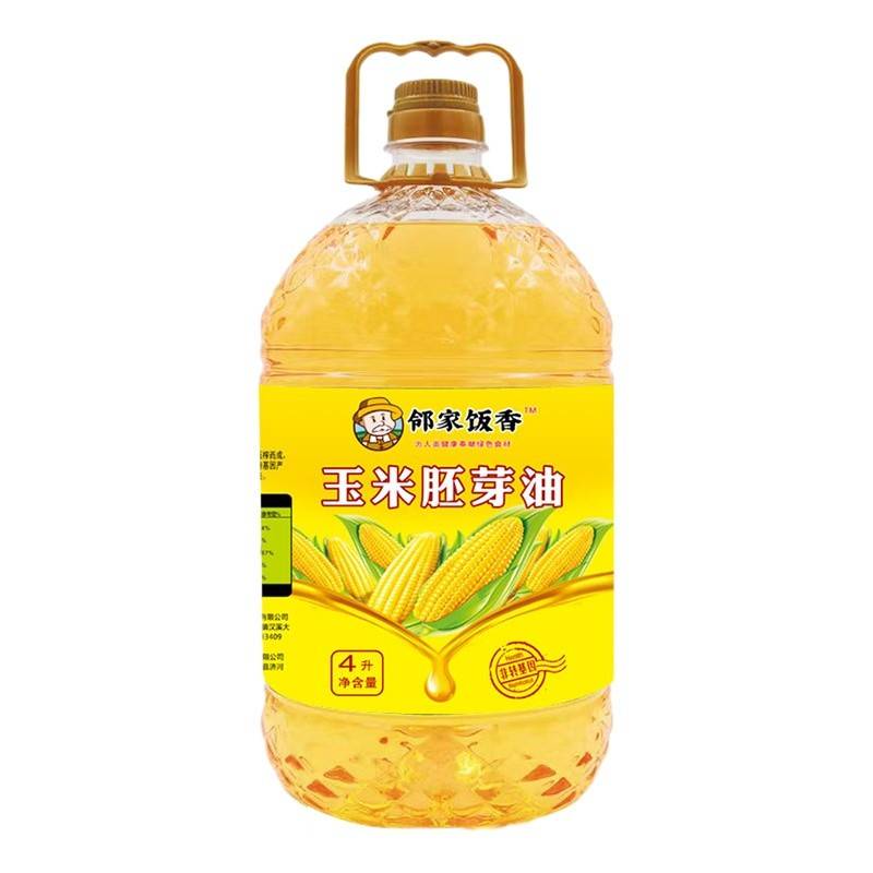 邻家饭香 非转基因 物理压榨一级玉米胚芽油 4L/桶 LJFX129