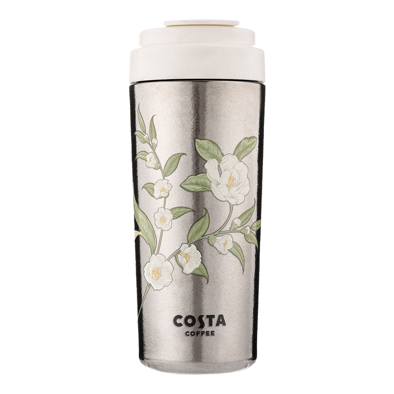COSTA咖世家 素雅花踪纯钛咖啡杯 COS-2765-480