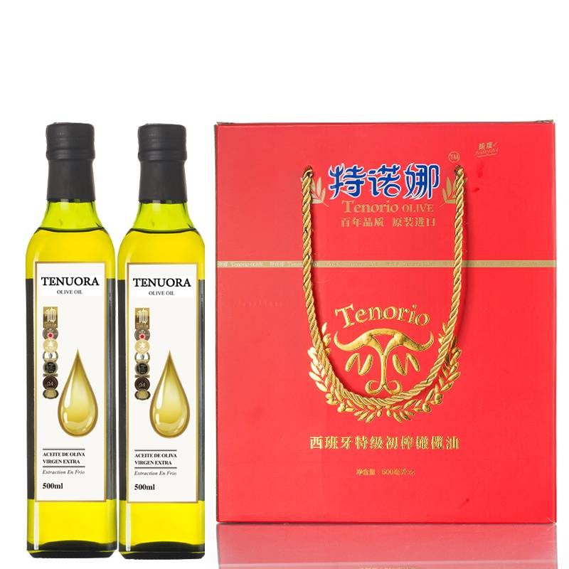 特诺娜特级初榨橄榄油500ML*2礼盒(白金标）
