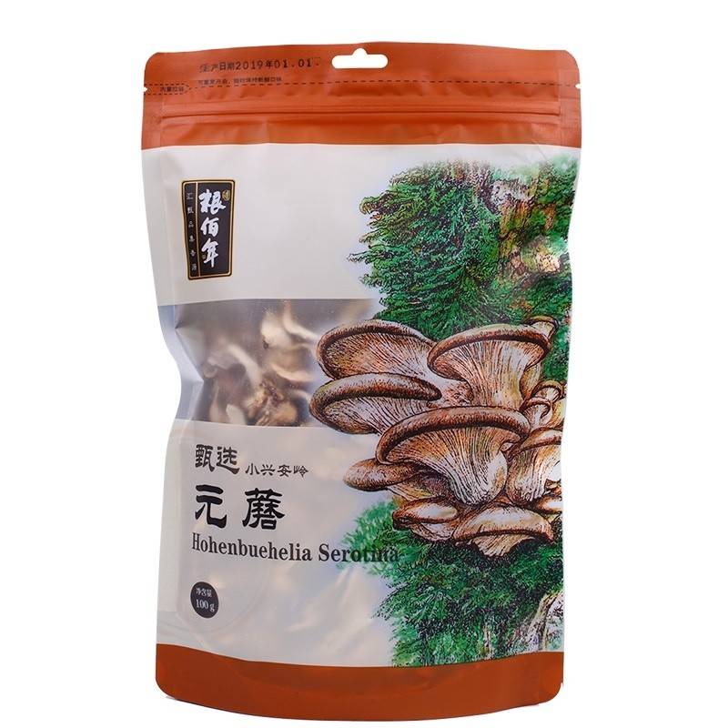 粮佰年小兴安岭山珍有机元蘑 100g 山珍 菌菇 东北特产