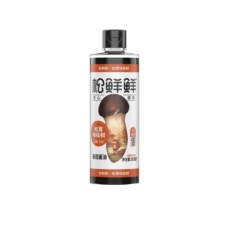 松鲜鲜 味极鲜500ml零添加酱油生抽 特级酿造酱油 点蘸凉拌小炒