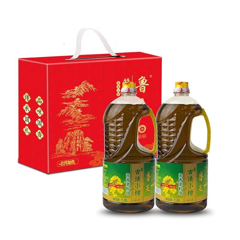 鲁王古法小榨浓香菜籽1.8L*2
