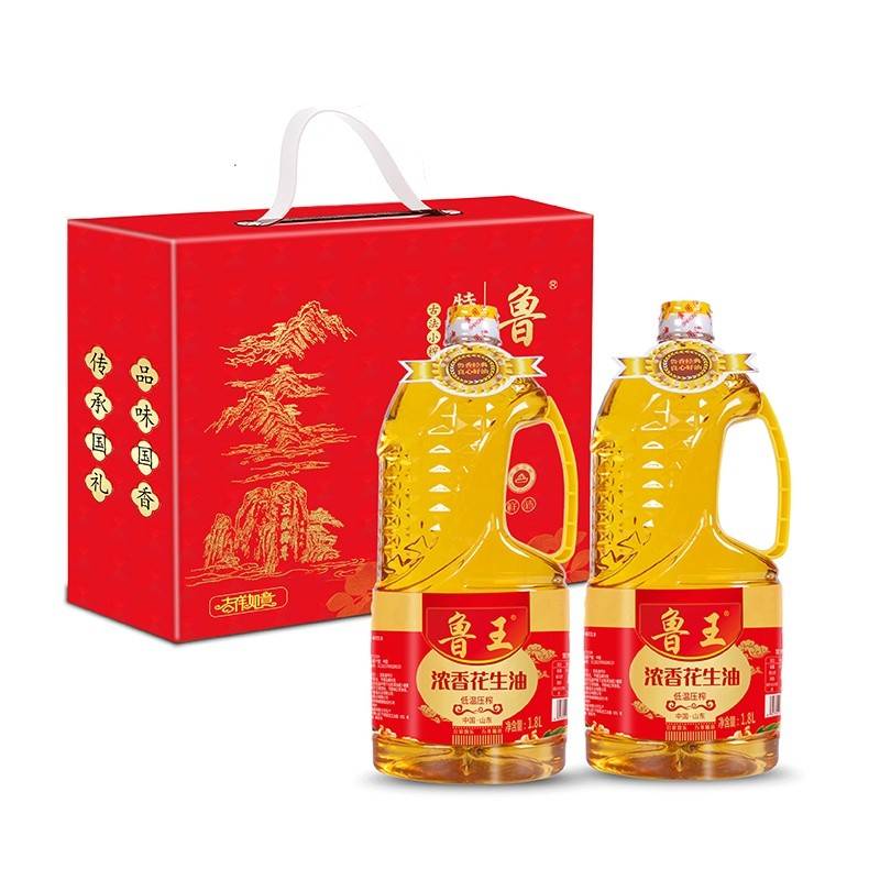 鲁王浓香花生油1.8L*2