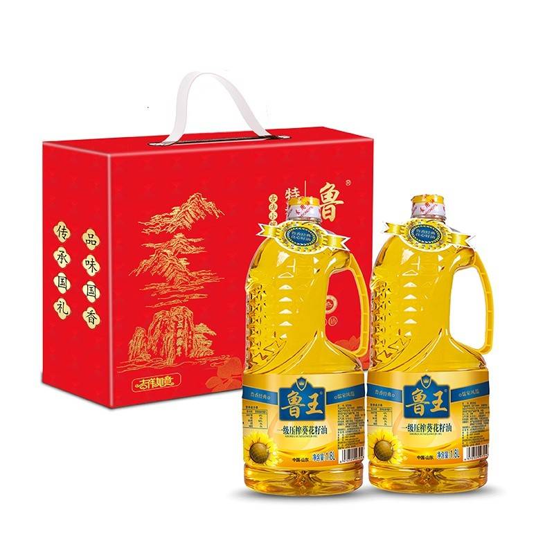 鲁王一级压榨葵花籽油1.8L*2