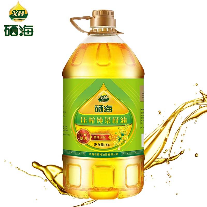 硒海物理压榨菜籽油5L