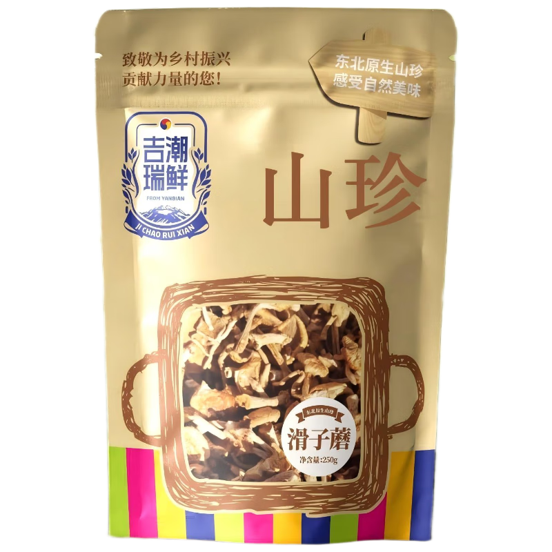 吉潮瑞鲜滑子蘑250克*1袋