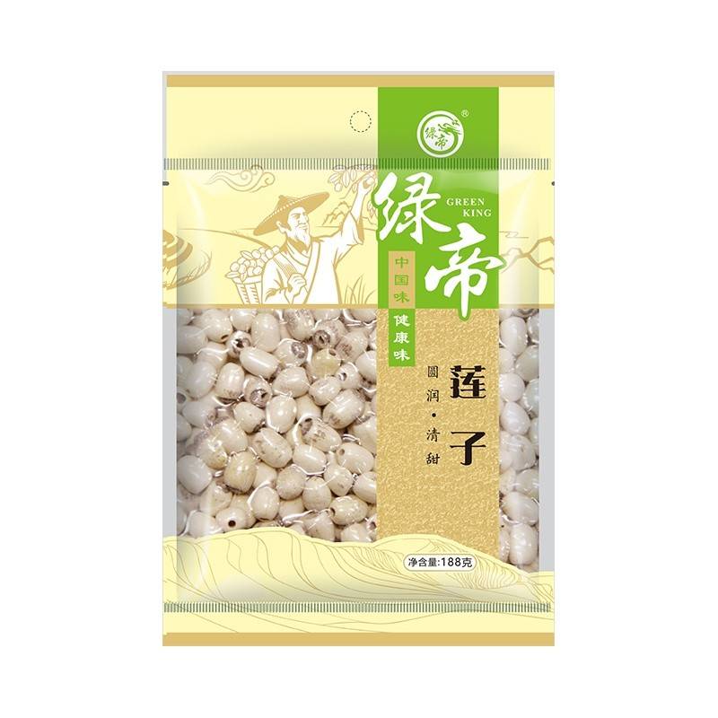 绿帝莲子188g粒大饱满自然美味
