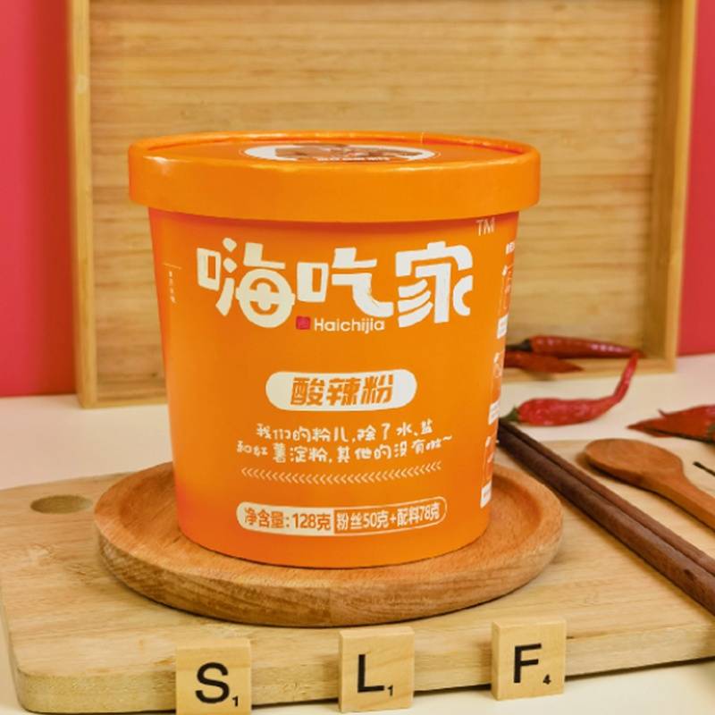 嗨吃家标准版酸辣粉128g*6桶