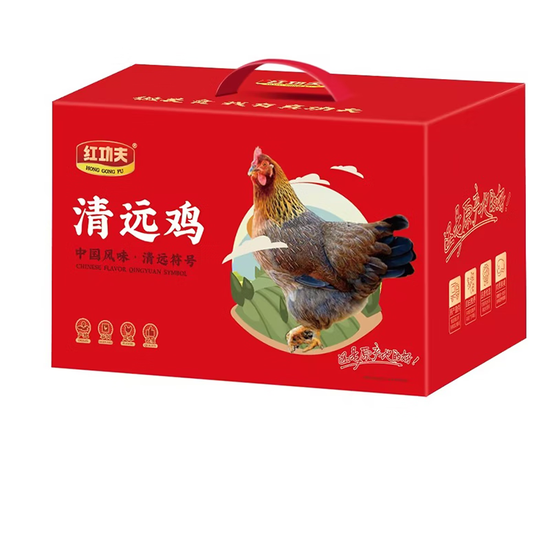 红功夫 清远鸡礼盒A款 1.1kg*1只