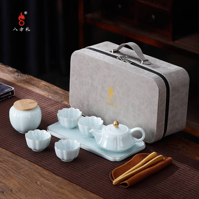 八方礼荷家欢乐茶具套组